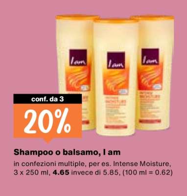 Shampoo o balsamo, I am