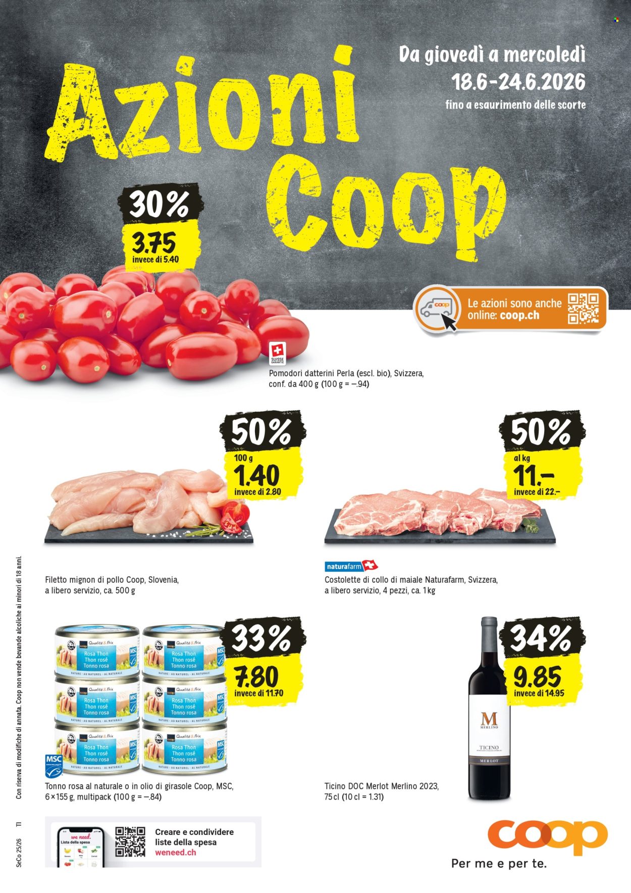 Volantino Coop - 18.6.2026 - 24.6.2026. Pagina 1. Pagina 1