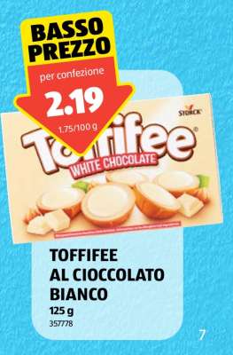 TOFFIFEE AL CIOCCOLATO BIANCO
