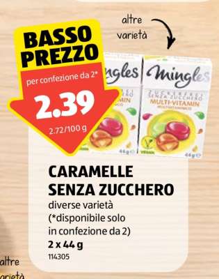 CARAMELLE SENZA ZUCCHERO