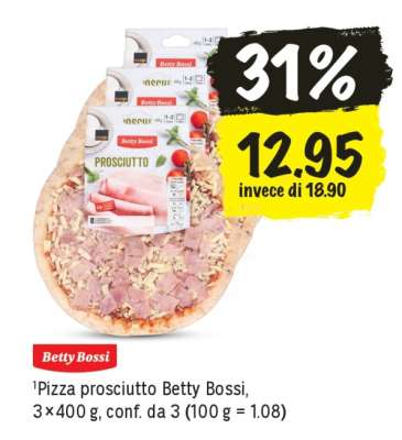 Pizza prosciutto Betty Bossi