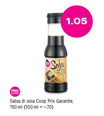 Salsa di soia Coop Prix Garantie