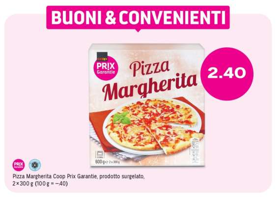 Pizza Margherita Coop Prix Garantie