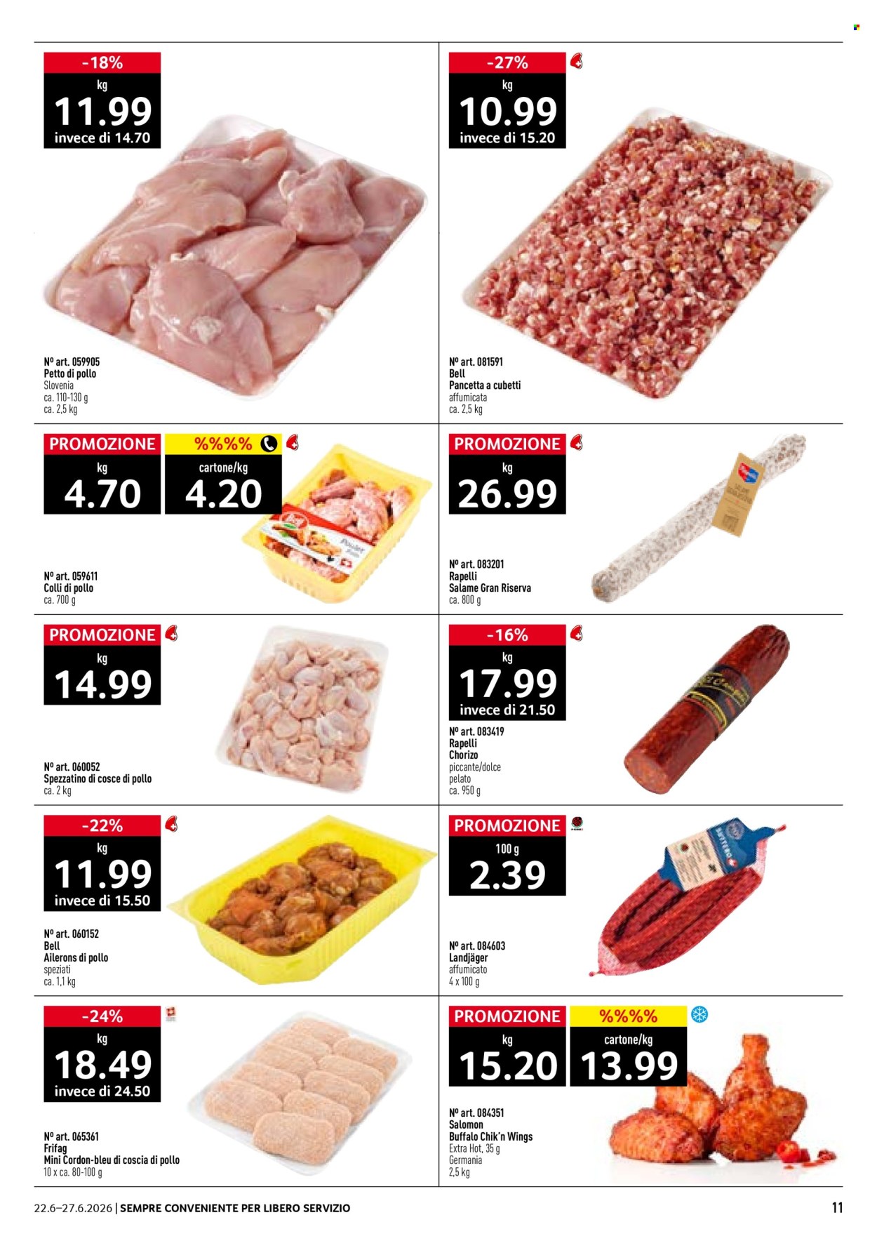 Volantino Prodega - 22.6.2026 - 27.6.2026. Pagina 11. Pagina 11