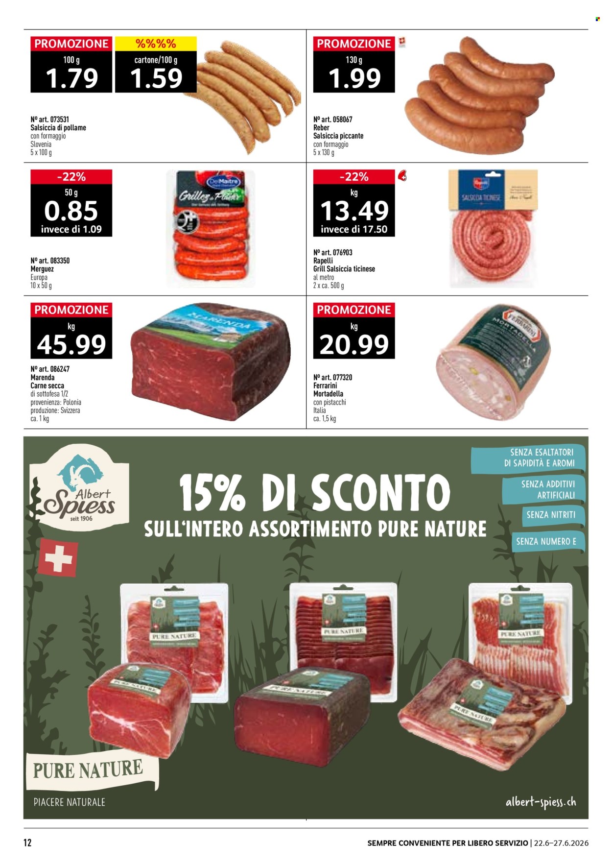 Volantino Prodega - 22.6.2026 - 27.6.2026. Pagina 12. Pagina 12