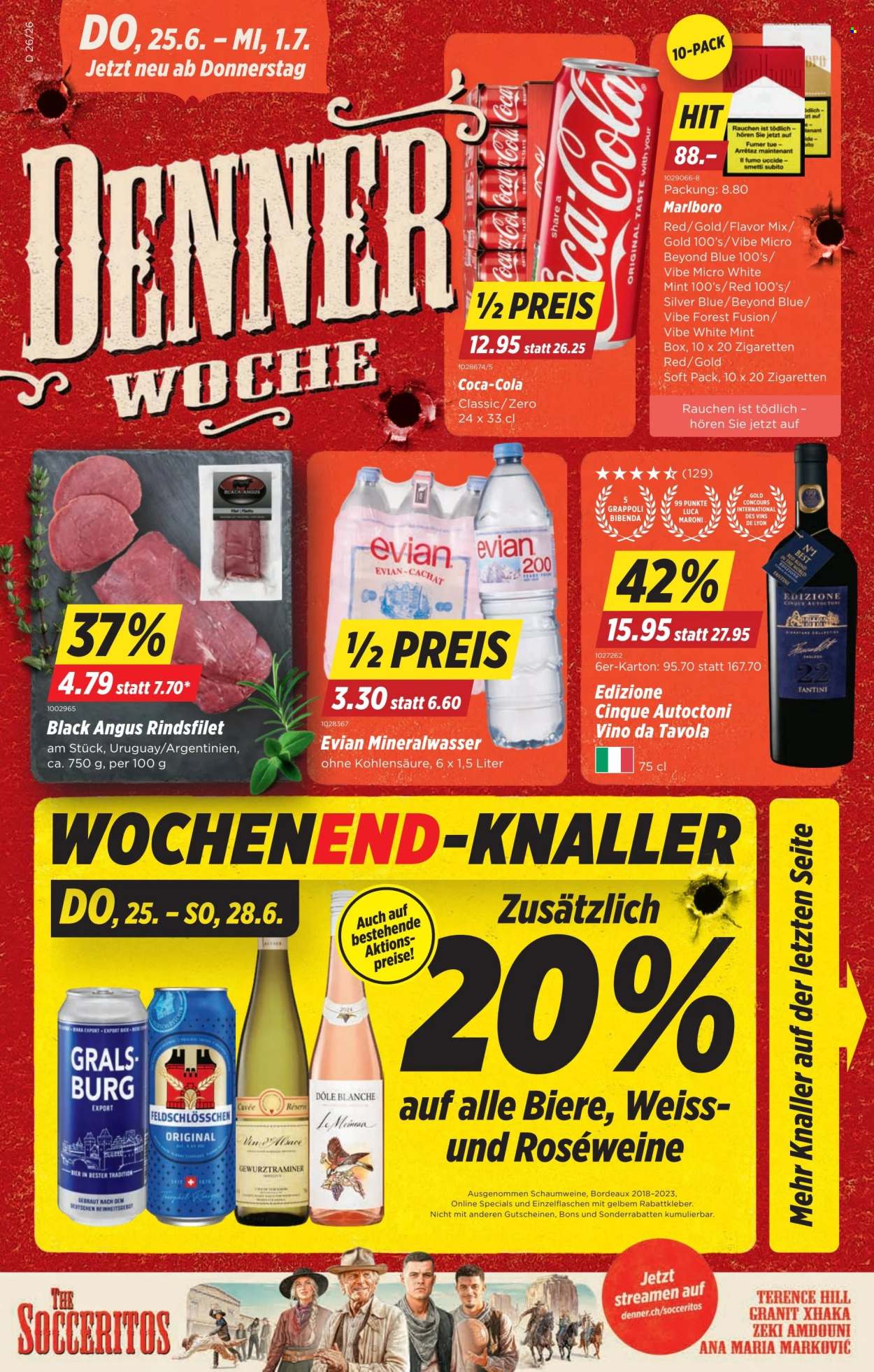 Volantino Denner - 25.6.2026 - 1.7.2026. Pagina 1. Pagina 1