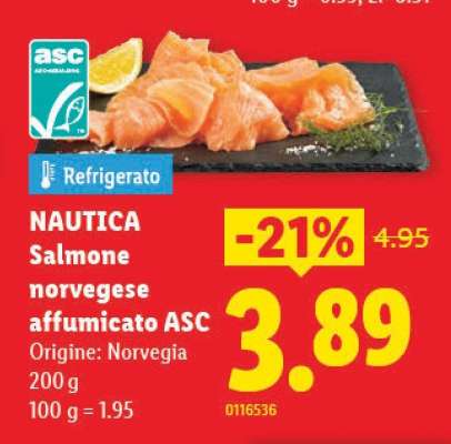 NAUTICA Salmone norvegese affumicato ASC