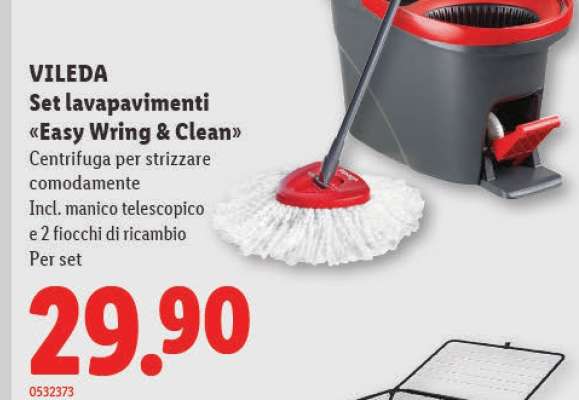 VILEDA Set lavapavimenti «Easy Wring & Clean»
