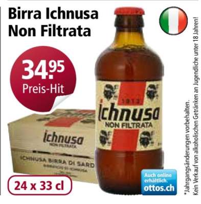 Birra Ichnusa Non Filtrata