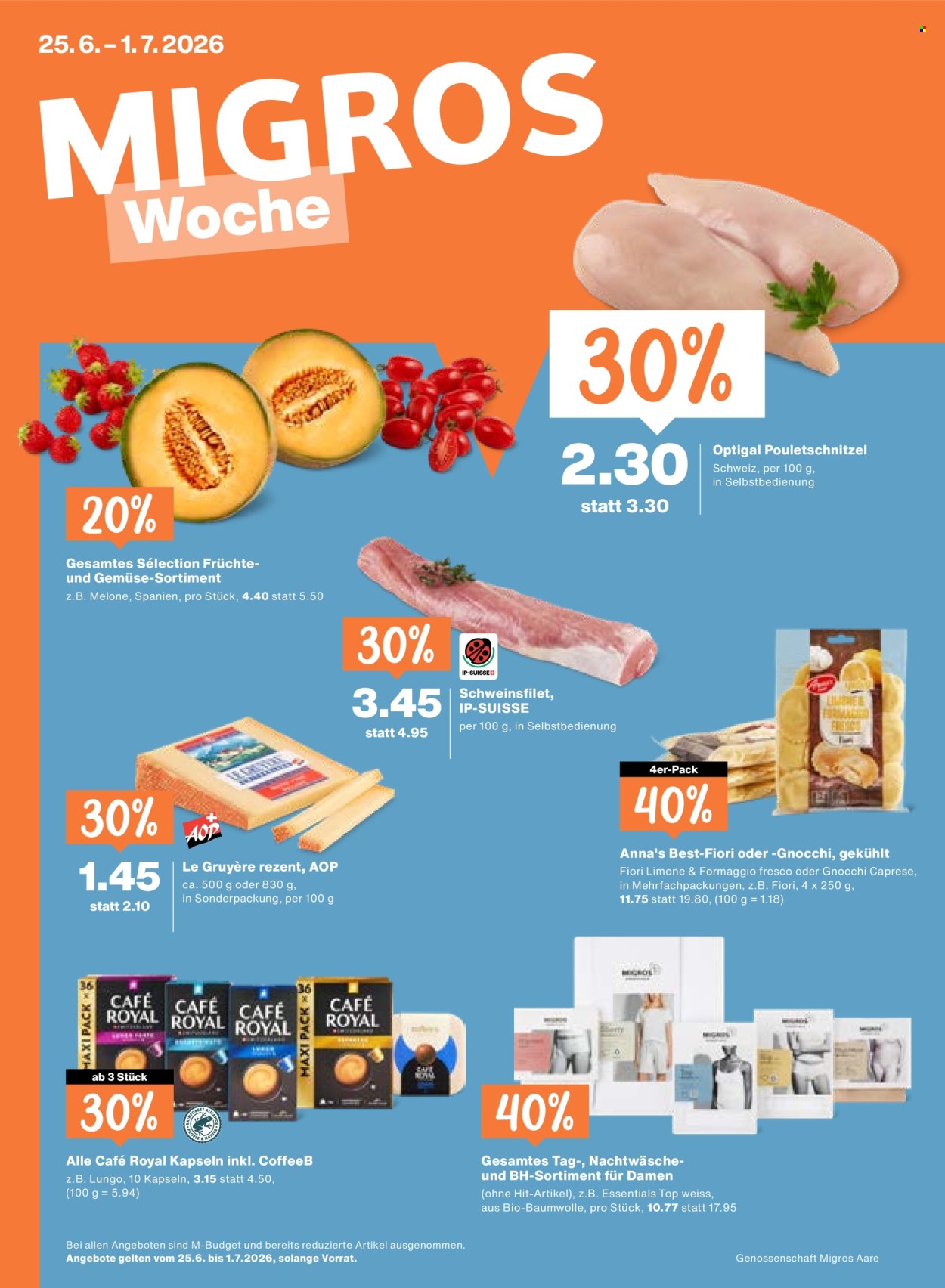 Volantino Migros - 25.6.2026 - 1.7.2026. Pagina 1. Pagina 1