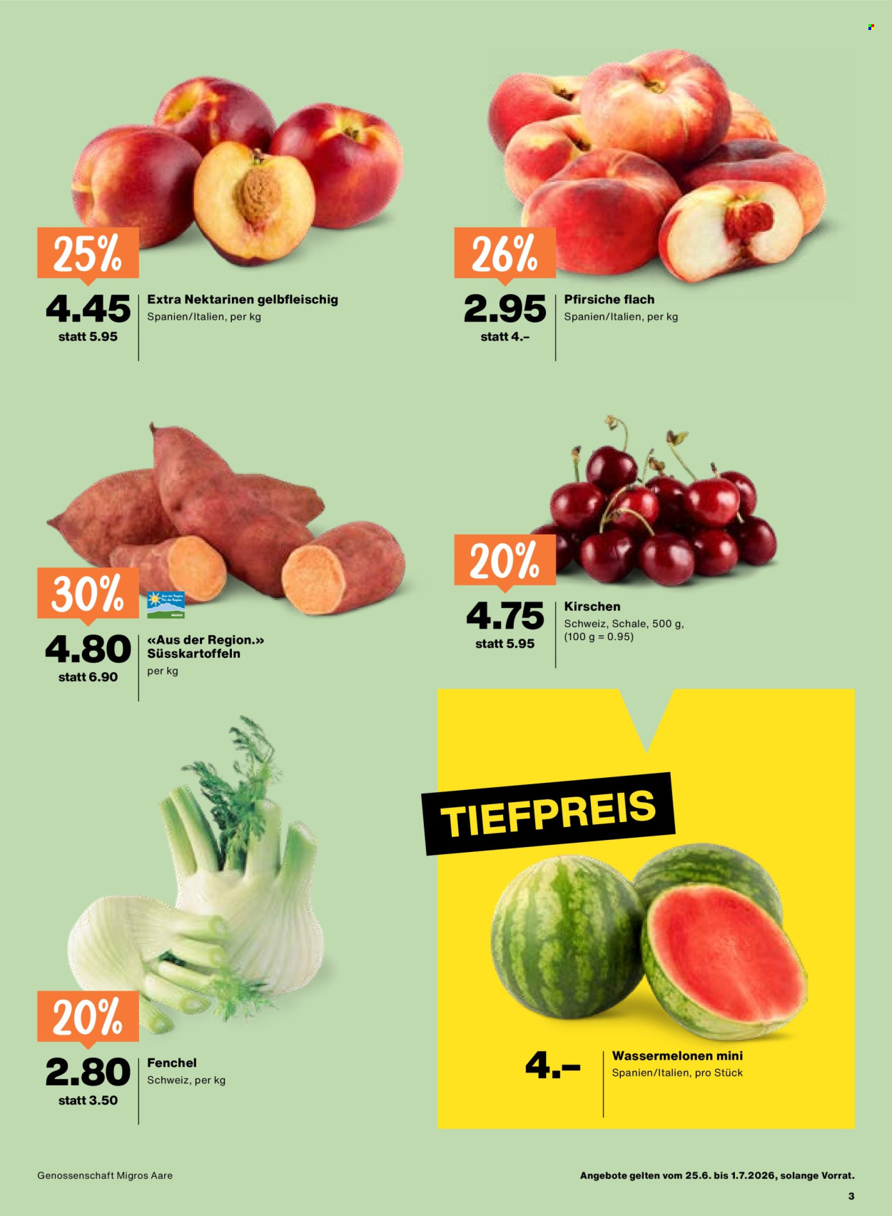 Volantino Migros - 25.6.2026 - 1.7.2026. Pagina 3. Pagina 3