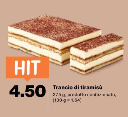 Trancio di tiramisù
