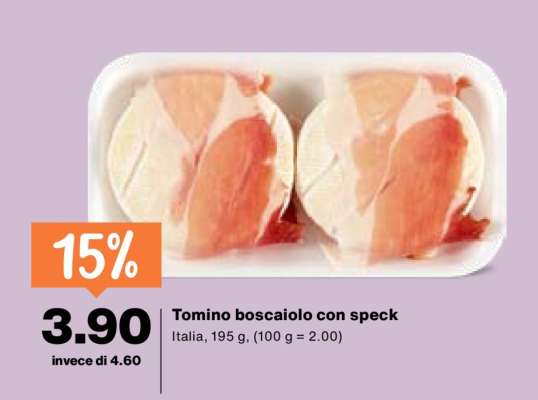 Tomino boscaiolo con speck