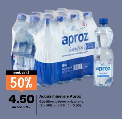 Acqua minerale Aproz