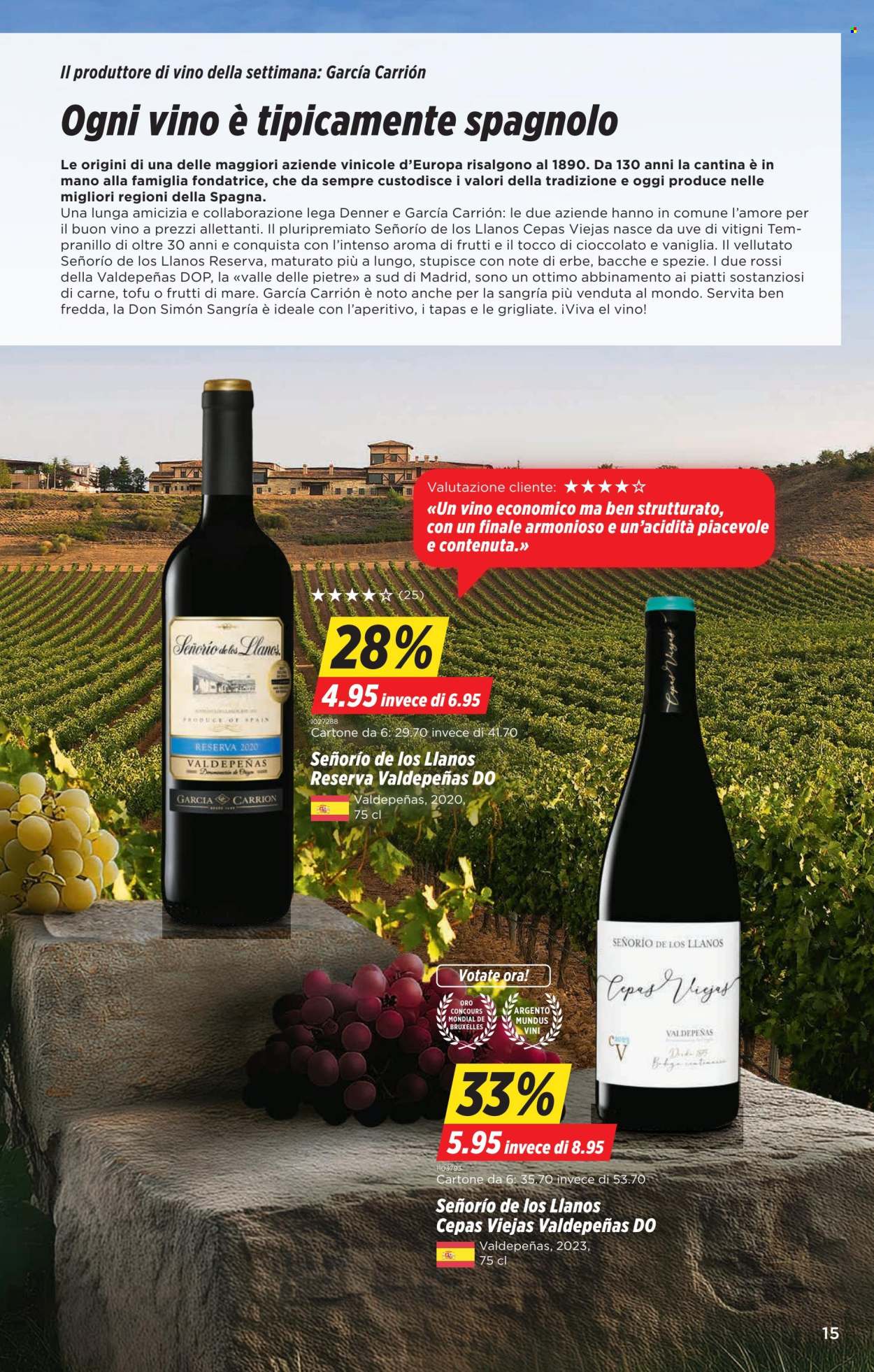 Volantino Denner - 25.6.2026 - 1.7.2026. Pagina 15. Pagina 15