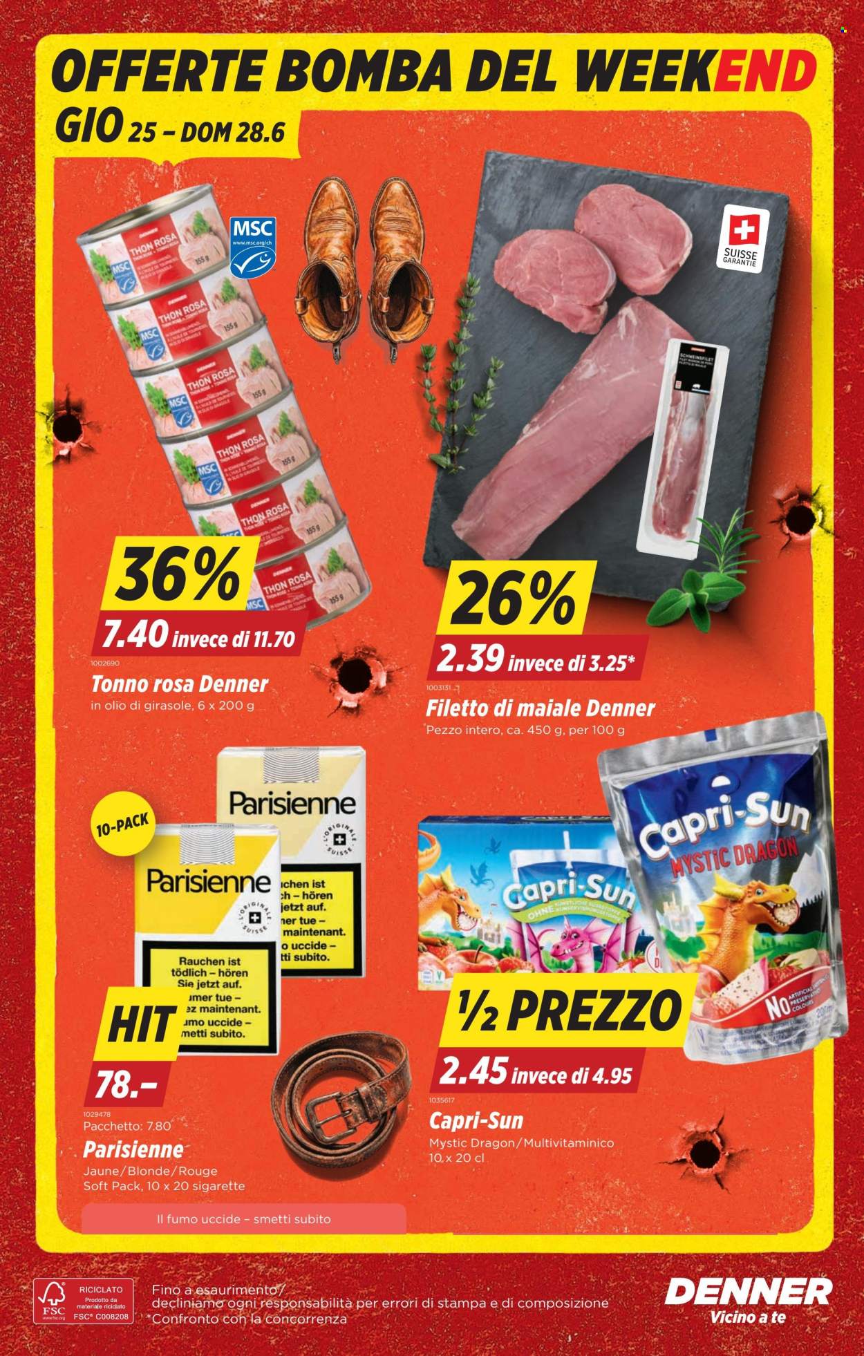 Volantino Denner - 25.6.2026 - 1.7.2026. Pagina 24. Pagina 24