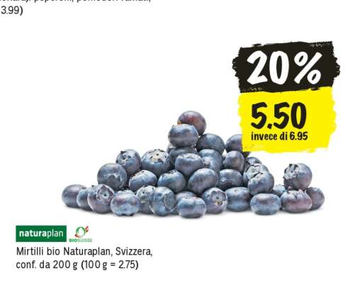 Mirtilli bio Naturaplan