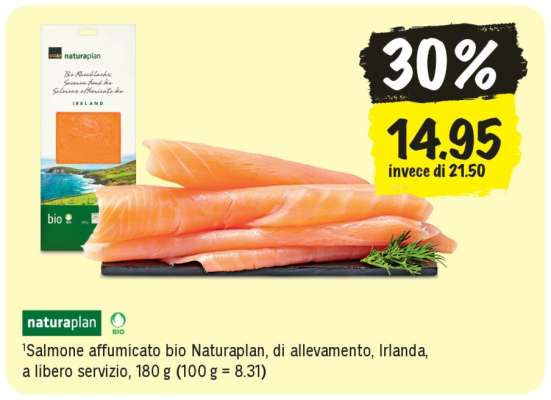 Salmone affumicato bio Naturaplan