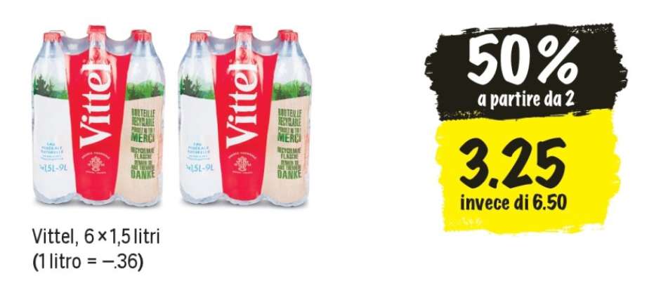 Vittel, 6 × 1,5 litri