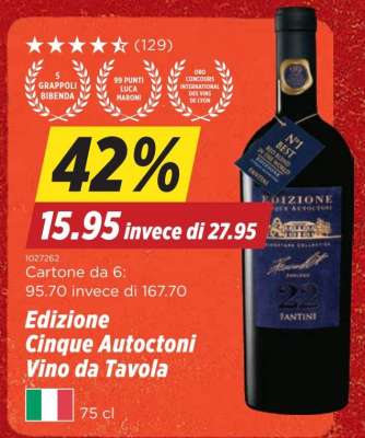 Edizione Cinque Autoctoni Vino da Tavola