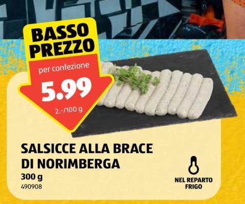 SALSICCE ALLA BRACE DI NORIMBERGA
