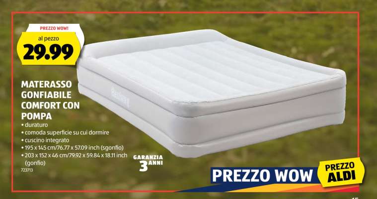 MATERASSO GONFIABILE COMFORT CON POMPA