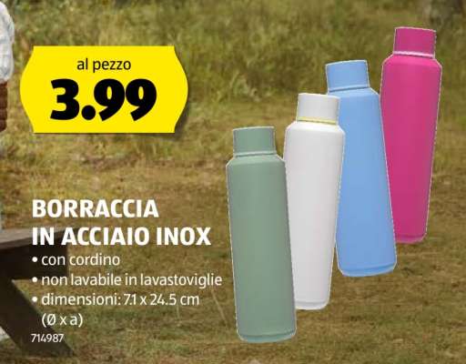 Borraccia in acciaio inox