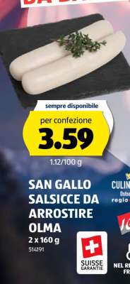 SAN GALLO SALSICCÉ DA ARROSTIRE OLMA