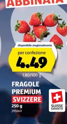 FRAGOLE PREMIUM SVIZZERE