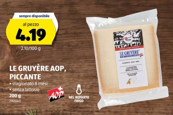 LE GRUYÈRE AOP, PICCANTE
