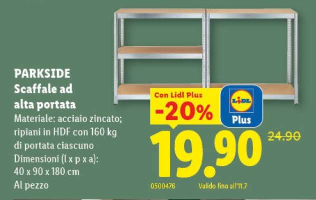 PARKSIDE Scaffale ad alta portata