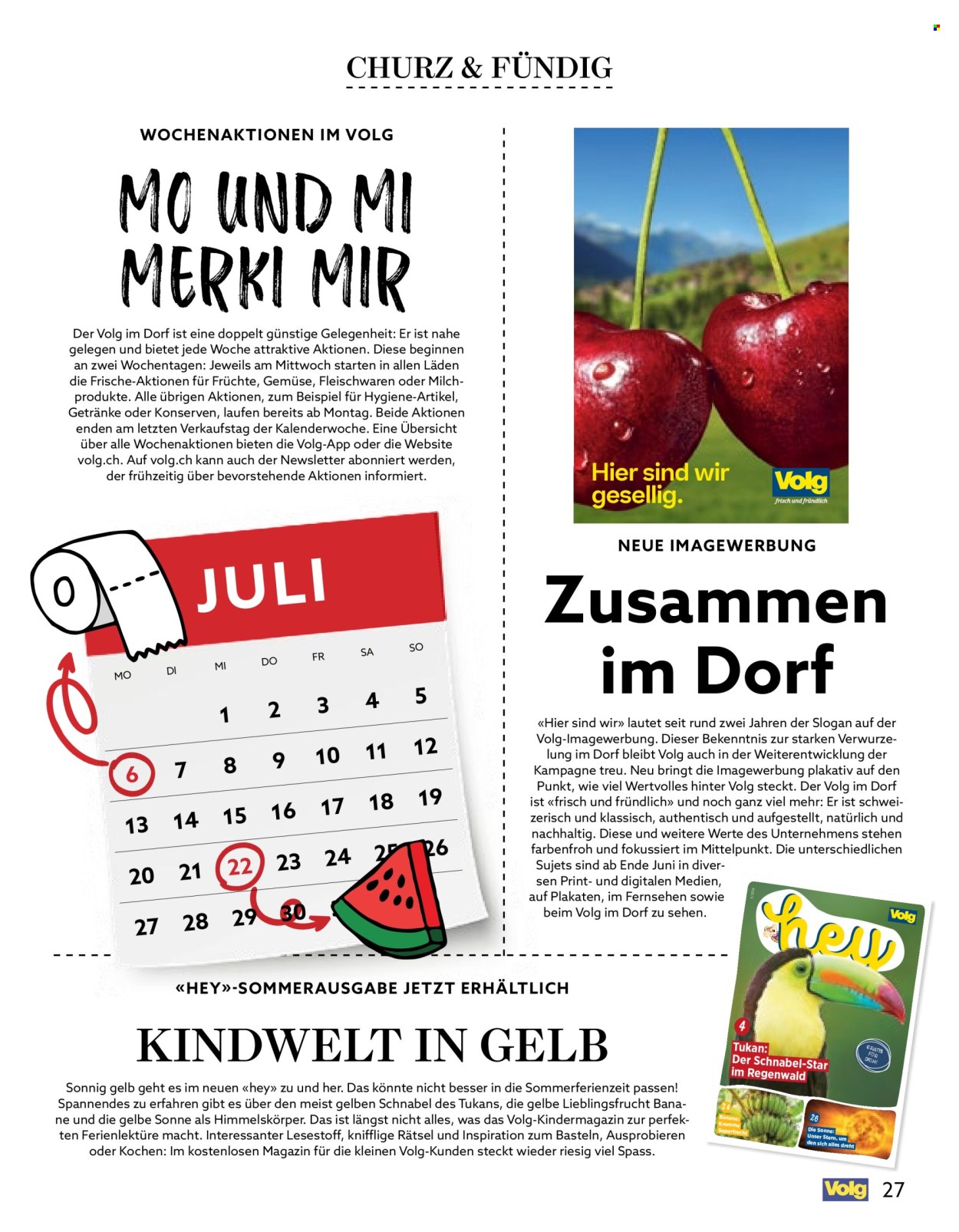 Volantino Volg - 1.7.2026 - 31.7.2026. Pagina 27. Pagina 27