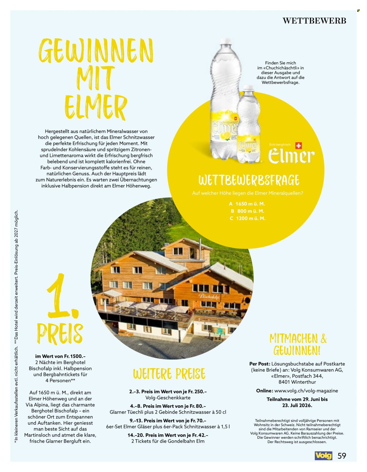 Volantino Volg - 1.7.2026 - 31.7.2026. Pagina 59. Pagina 59