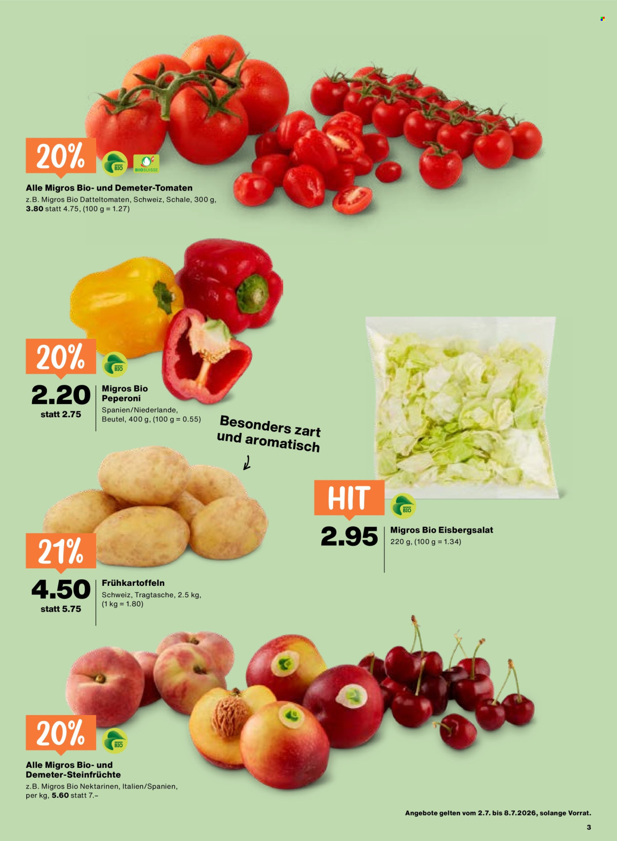 Volantino Migros - 2.7.2026 - 8.7.2026. Pagina 3. Pagina 3