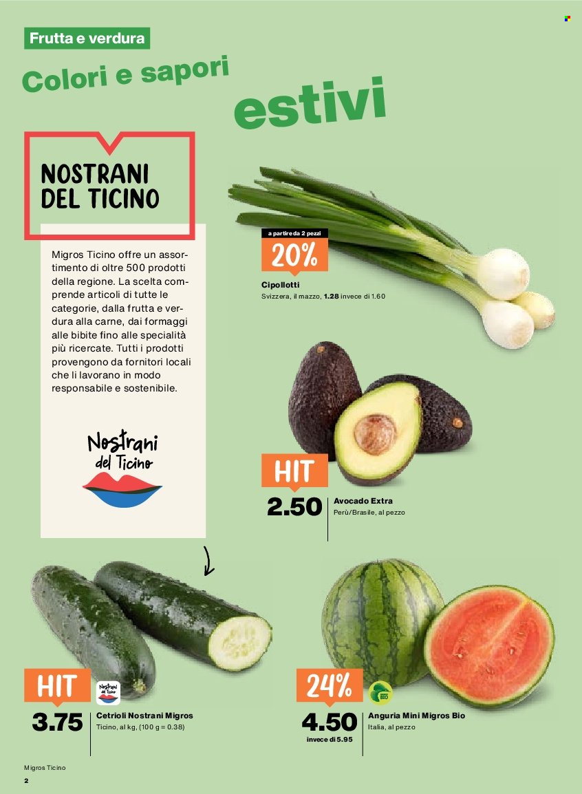 Volantino Migros - 2.7.2026 - 8.7.2026. Pagina 2. Pagina 2
