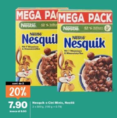 Nesquik o Cini Minis, Nestlé