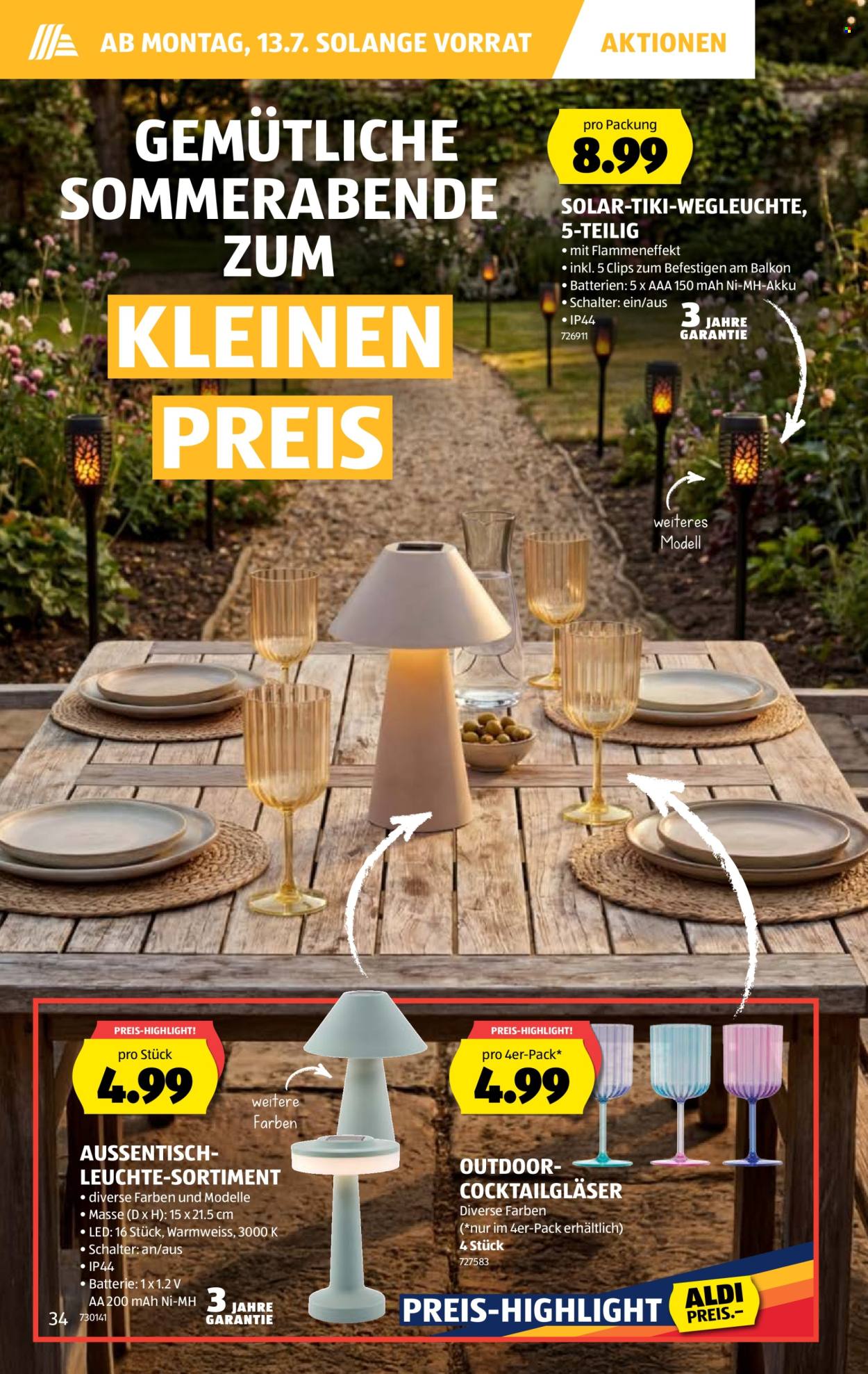 Volantino Aldi - 9.7.2026 - 15.7.2026. Pagina 34. Pagina 34
