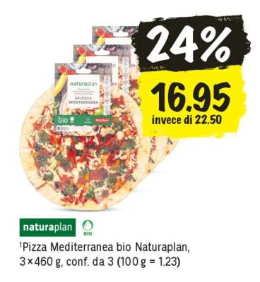 Pizza Mediterranea bio Naturaplan