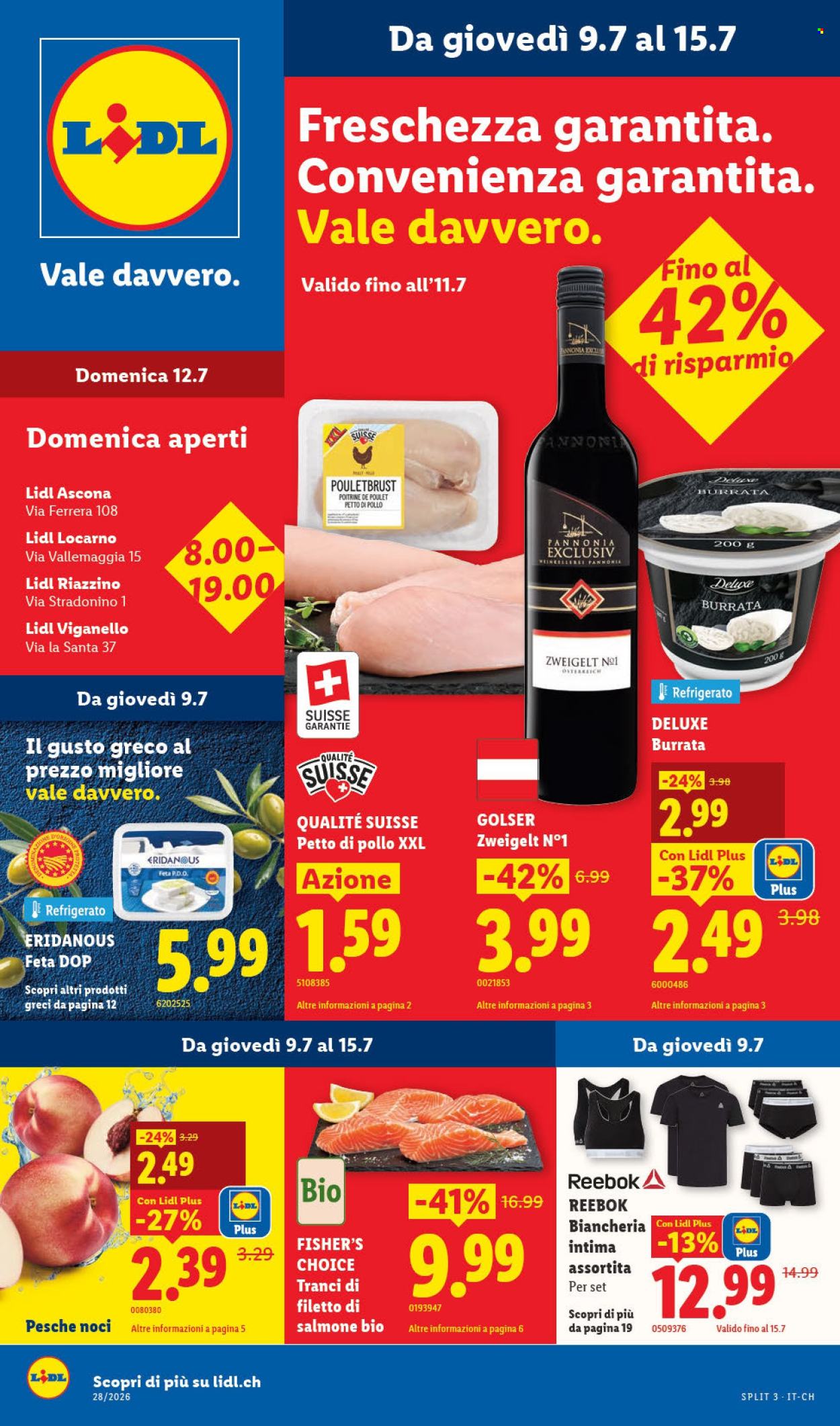 Volantino Lidl - 9.7.2026 - 15.7.2026. Pagina 1. Pagina 1