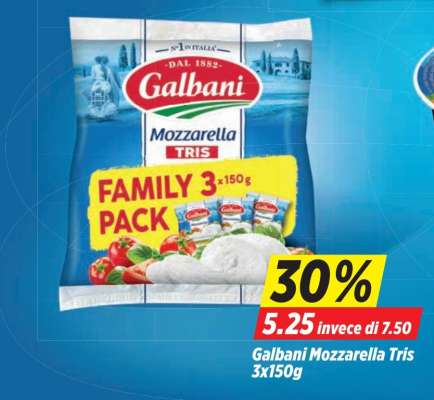 Galbani Mozzarella Tris 3x150g