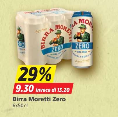BIRRA MORETTI ZERO