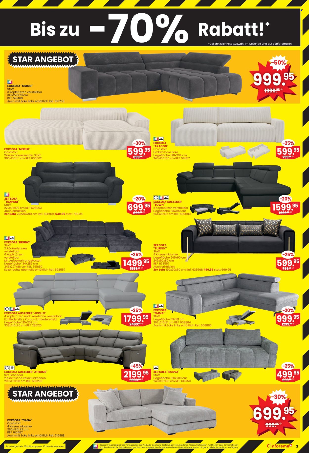 Volantino Conforama - 8.7.2026 - 21.7.2026. Pagina 3. Pagina 3