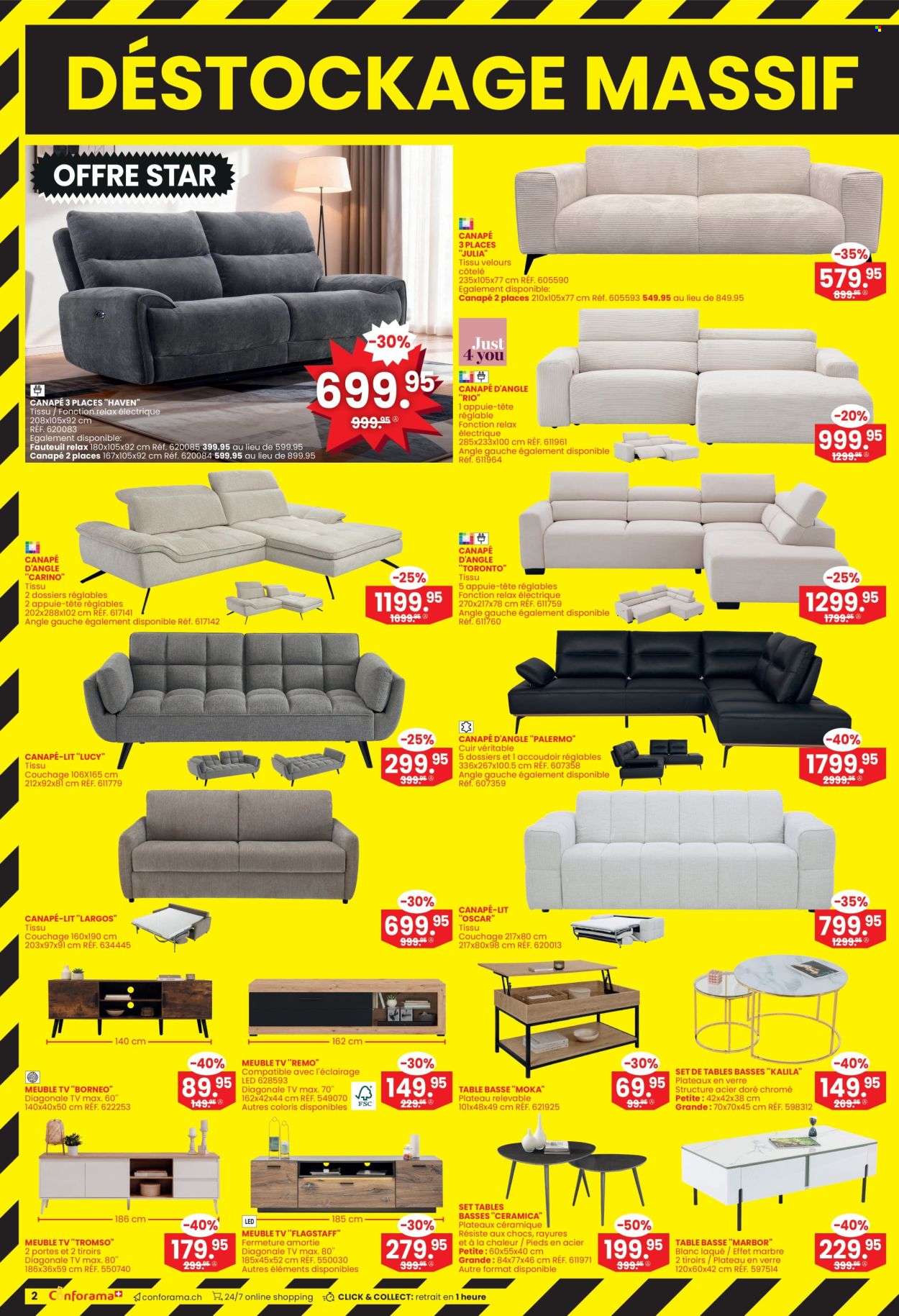 Volantino Conforama - 8.7.2026 - 21.7.2026. Pagina 2. Pagina 2