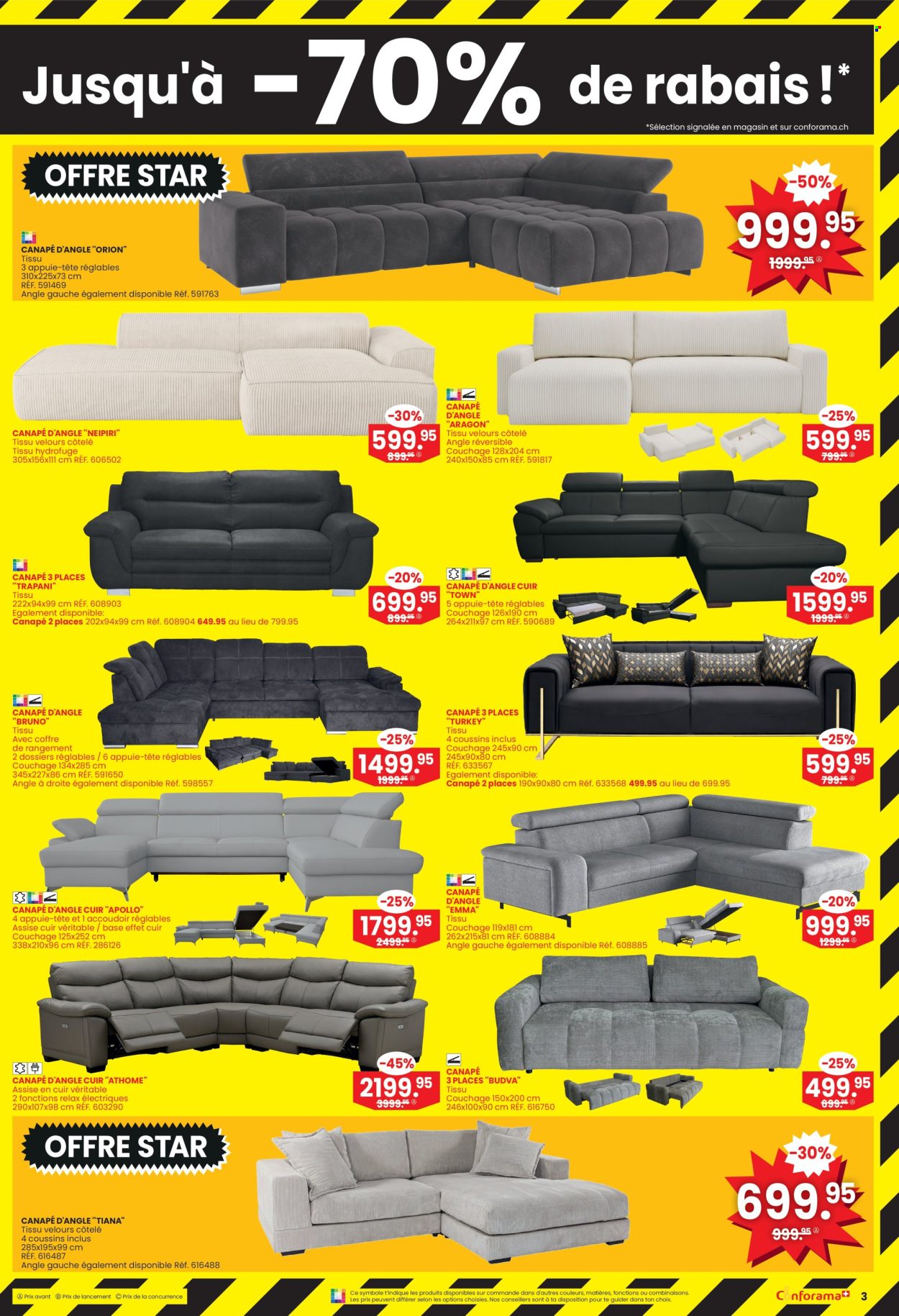 Volantino Conforama - 8.7.2026 - 21.7.2026. Pagina 3. Pagina 3