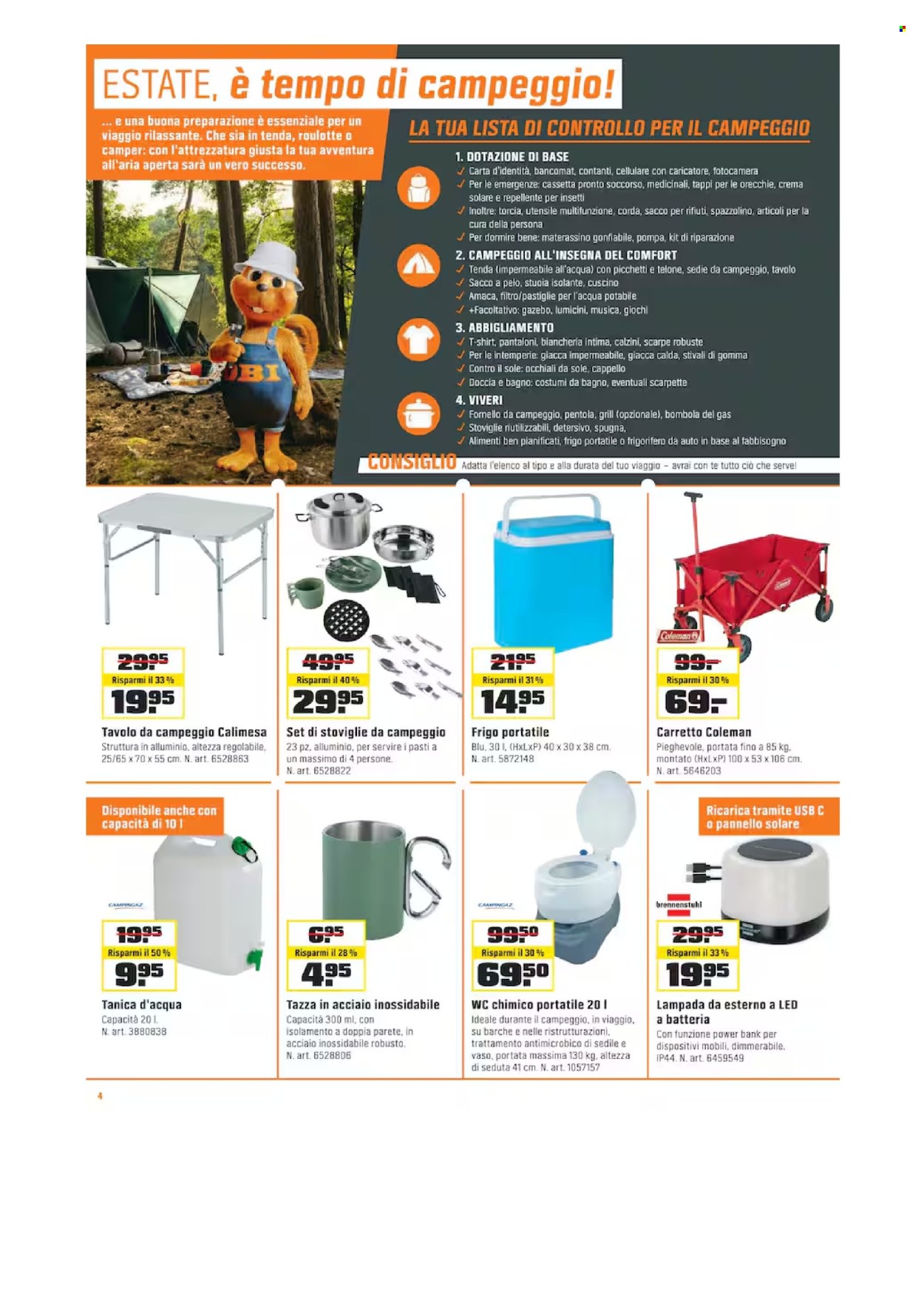 Volantino OBI - 8.7.2026 - 4.8.2026. Pagina 4. Pagina 4