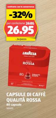 CAPSULE DI CAFFÈ QUALITÀ ROSSA
