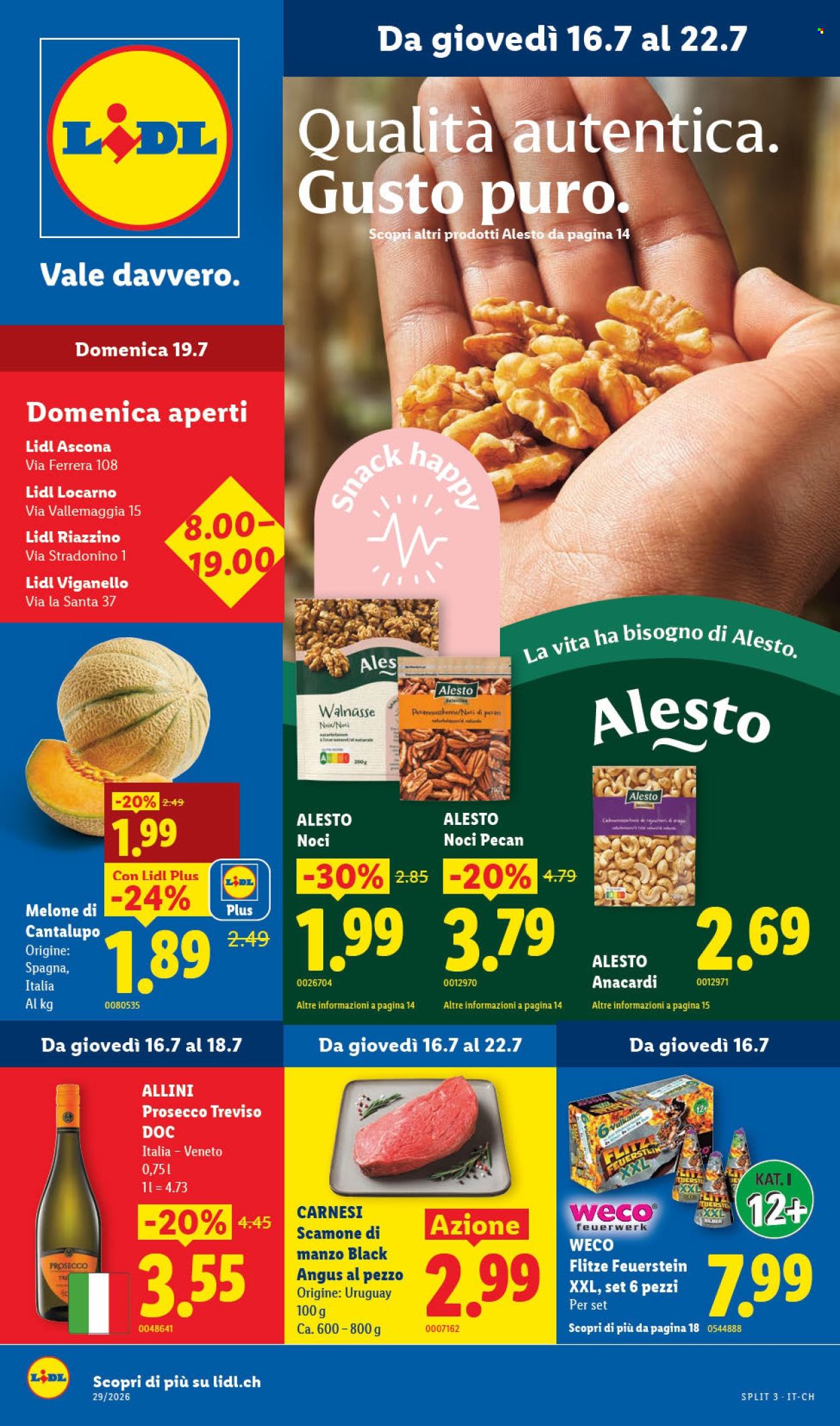 Volantino Lidl - 16.7.2026 - 22.7.2026. Pagina 1. Pagina 1