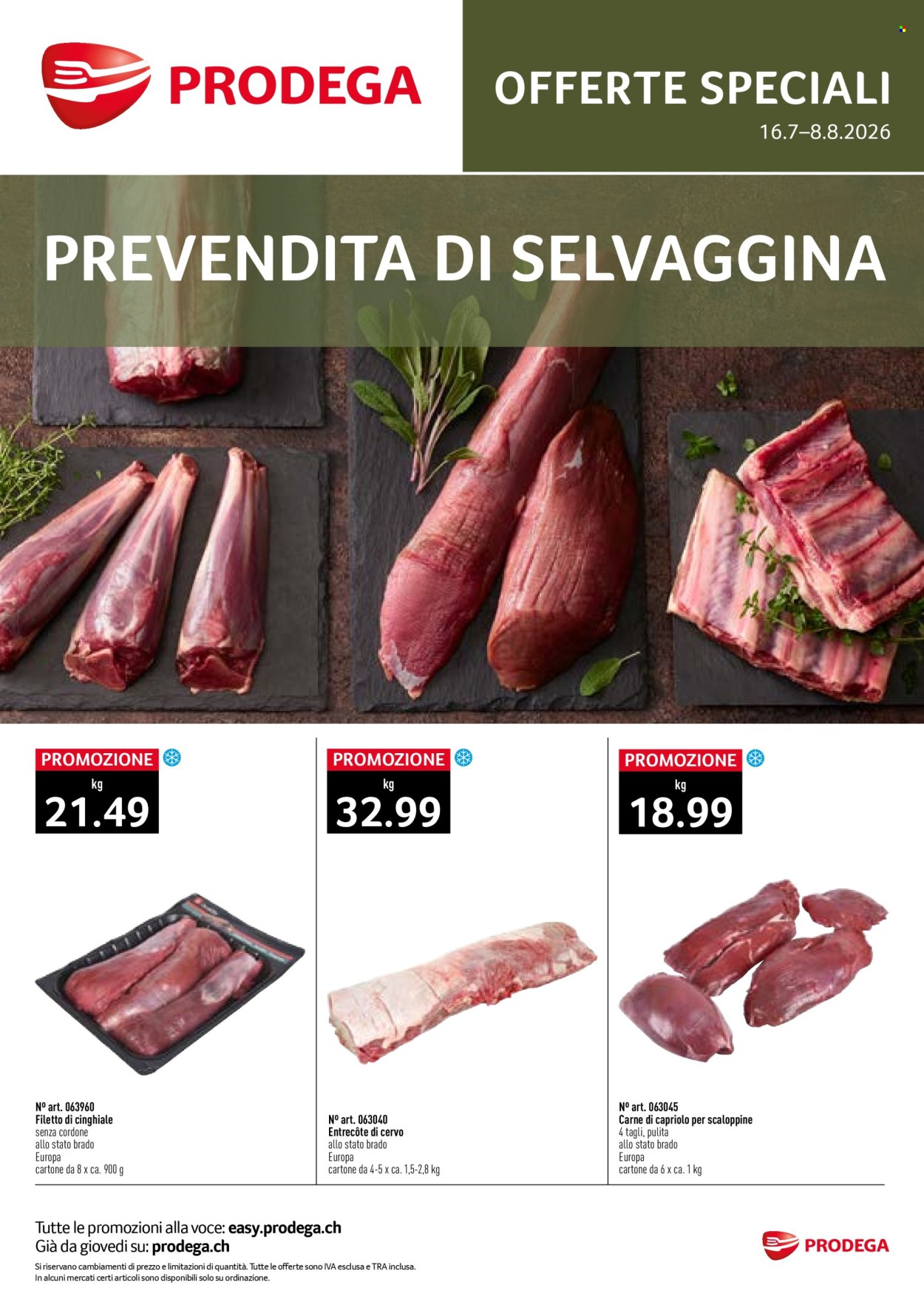 Volantino Prodega - 16.7.2026 - 8.8.2026. Pagina 1. Pagina 1