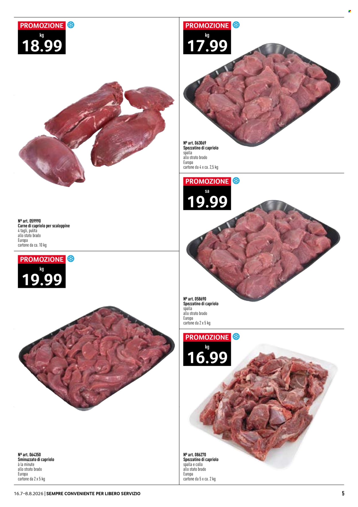 Volantino Prodega - 16.7.2026 - 8.8.2026. Pagina 5. Pagina 5