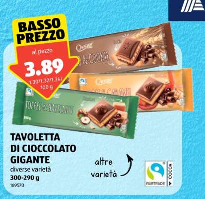 TAVOLETTA DI CIOCCOLATO GIGANTE